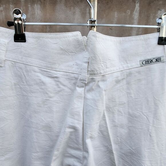 Cherokee vintage cream baggy trousers tapered leg - Picture 5 of 6